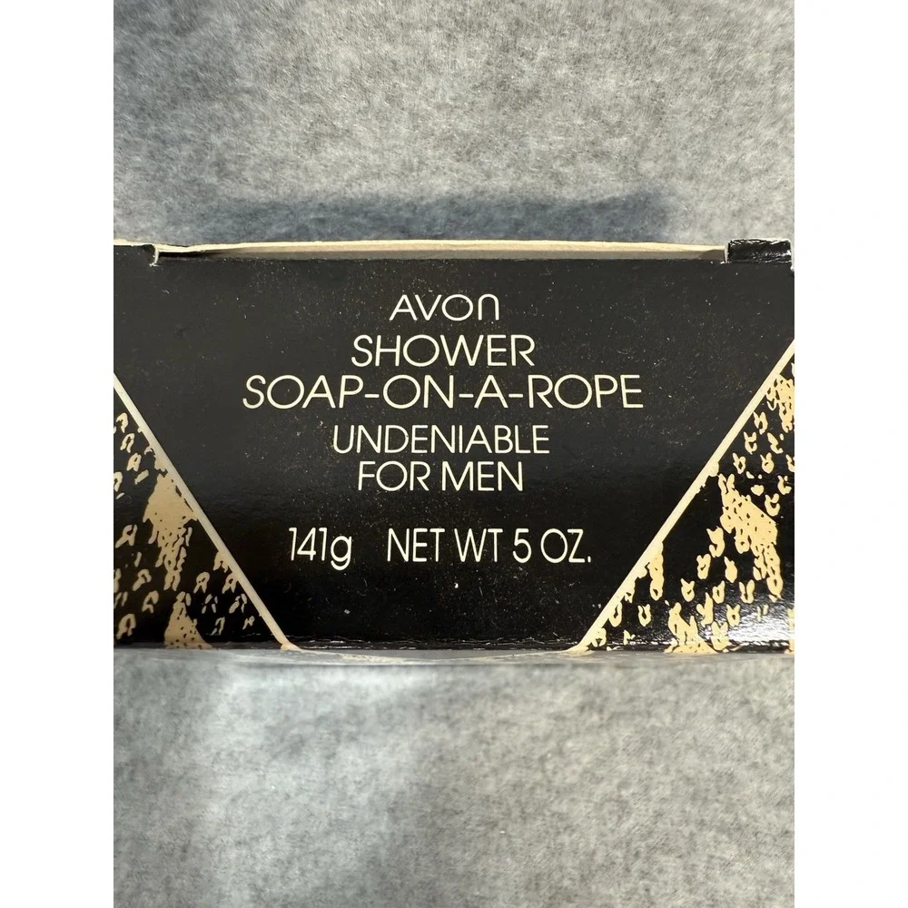 Vintage 1992 Avon Undeniable Soap On A Rope Men's 5oz Brand New in‎ Box 1990's